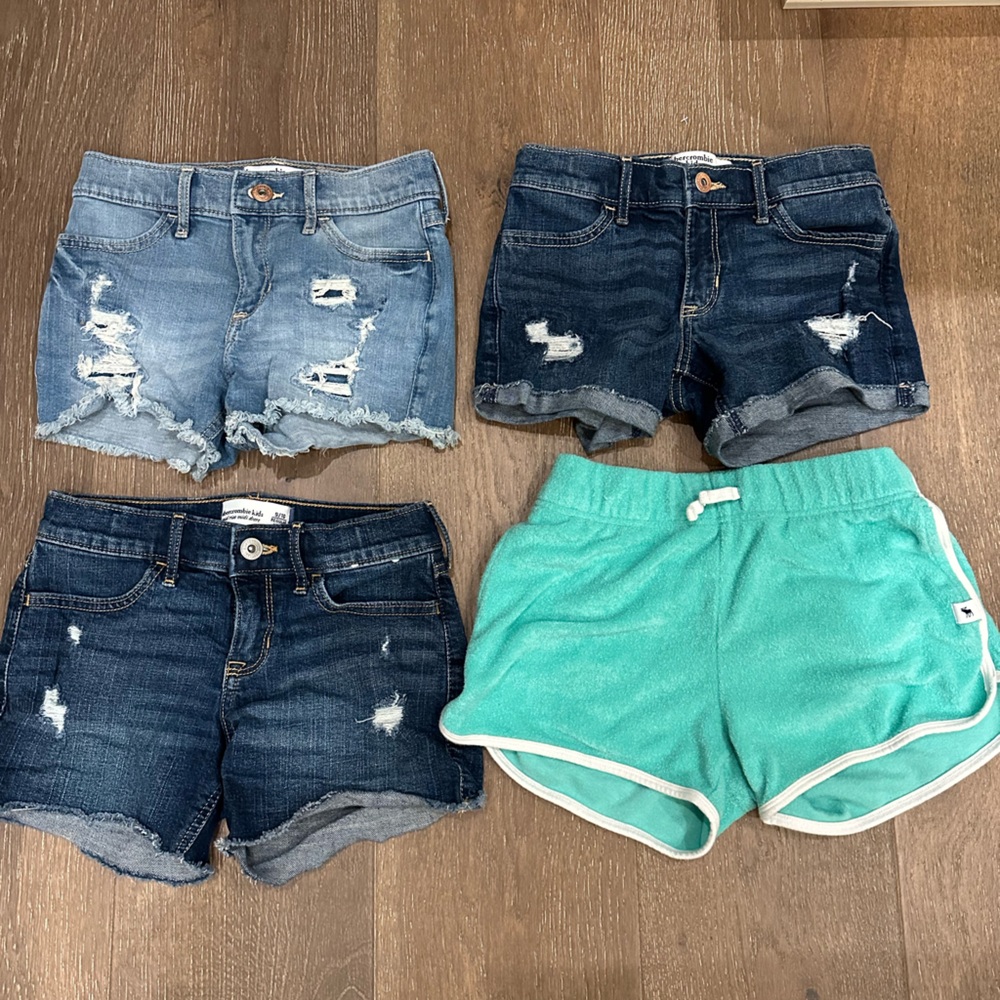Abercrombie and Fitch kids Jean and terry cloth shorts 9/10